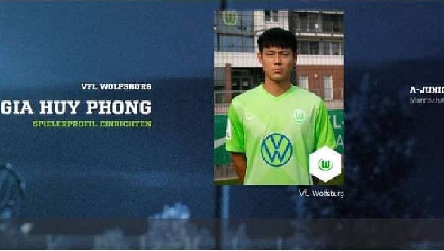 phòng gia huy Gia Huy Phong, cầu thủ gốc Việt đang khoác áo U19 Wolfsburg là ai?