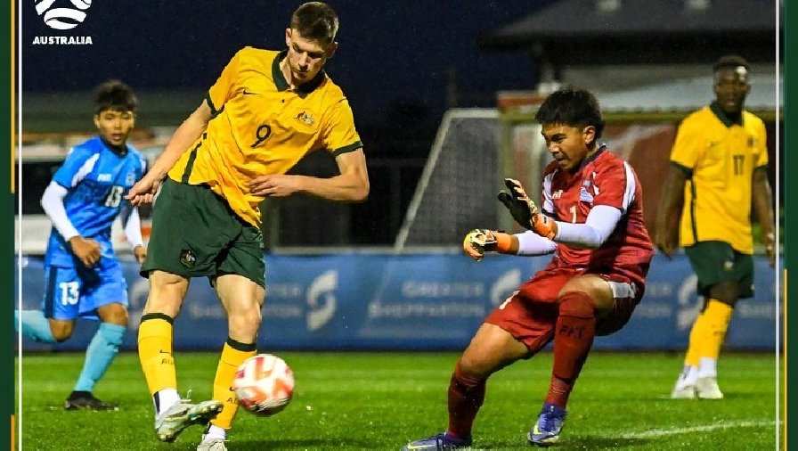 U17 Australia thắng 23-0 trong trận mở màn vòng loại giải châu Á