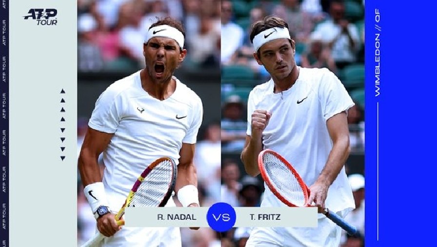 Nhận định tennis Nadal vs Fritz, Tứ kết Wimbledon - 21h00 hôm nay 6/7