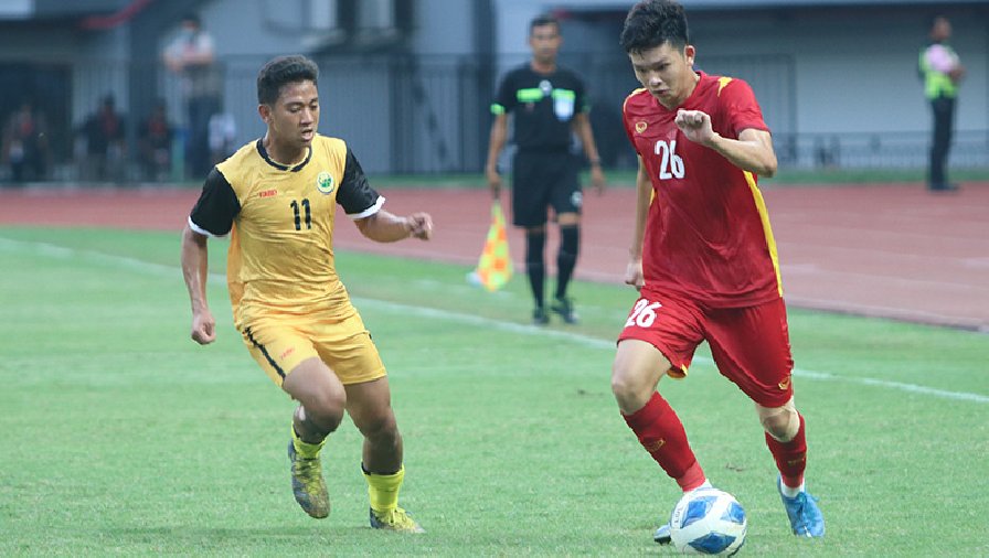 KẾT QUẢ U19 Việt Nam 4-0 U19 Brunei: Thủ môn Tùng Hân nhận thẻ đỏ
