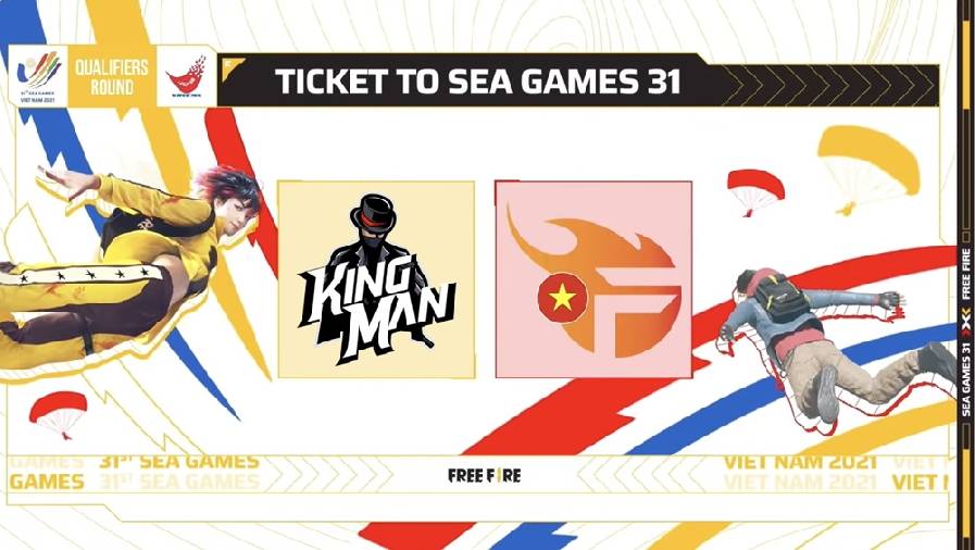 giải king of sea Free Fire công bố 2 đội tuyển đại diện Việt Nam tham dự SEA Games 31