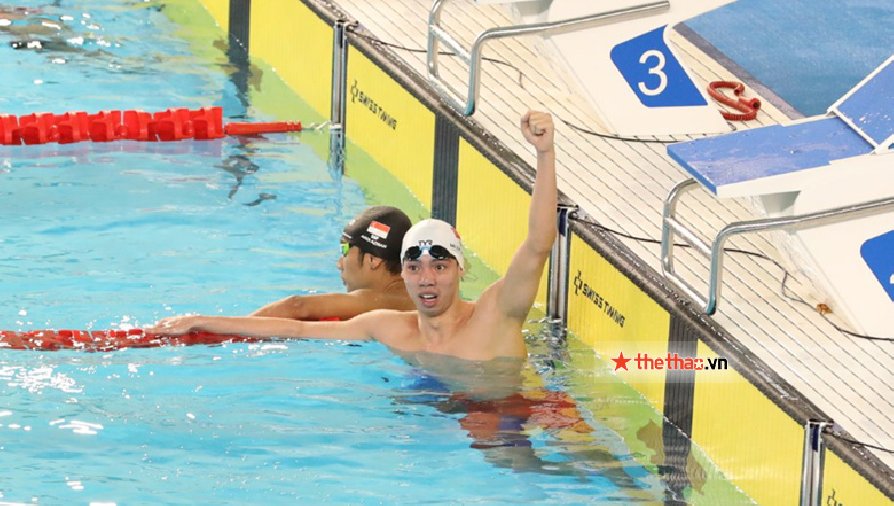 Nguyễn Huy Hoàng tự phá kỷ lục SEA Games đường bơi 400m tự do