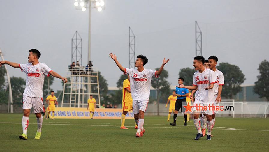u21 nam định Kết quả VCK U21 Quốc gia: Thua đậm SLNA, Nam Định là đội đầu tiên bị loại