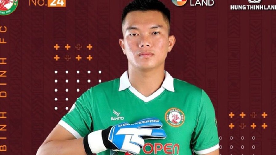 lich thuy trieu hcm Topenland Bình Định chia tay một thủ môn sau khi ký hợp đồng với Văn Lâm