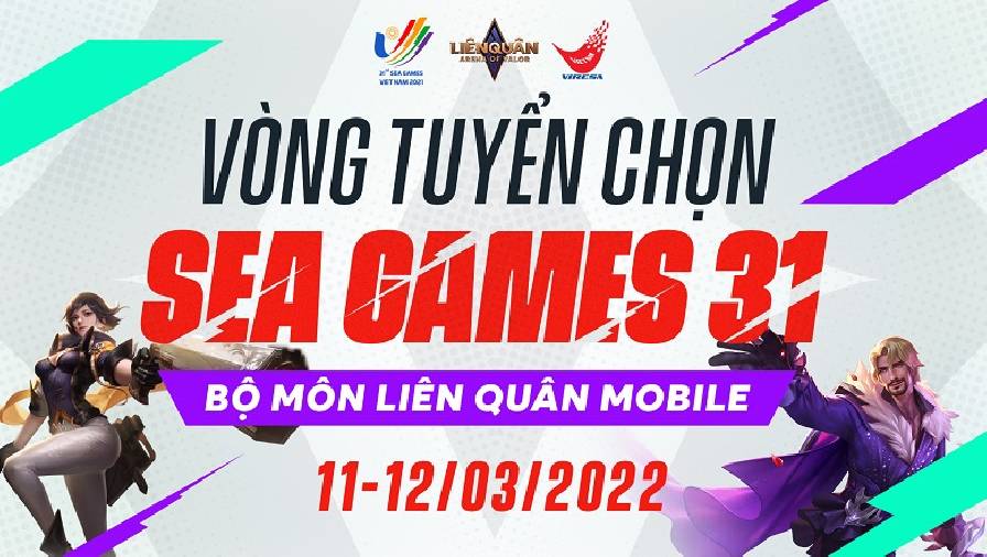 bang xep hang huy chuong seagame 28 Liên Quân Mobile: Công bố vòng tuyển chọn đội tuyển tham dự SEA Games 31