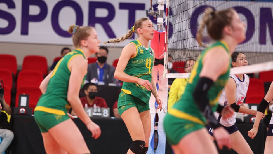 kết quả bóng đá việt nam và úc Thế chân Việt Nam, Australia nhận séc thua 'kinh hoàng' nhất Cúp bóng chuyền nữ châu Á 2022