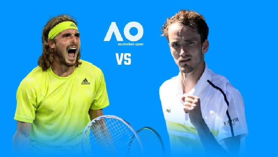 tsitsipas vs medvedev Trực tiếp tennis Medvedev vs Tsitsipas - Bán kết Australian Open, 15h30 ngày 28/1