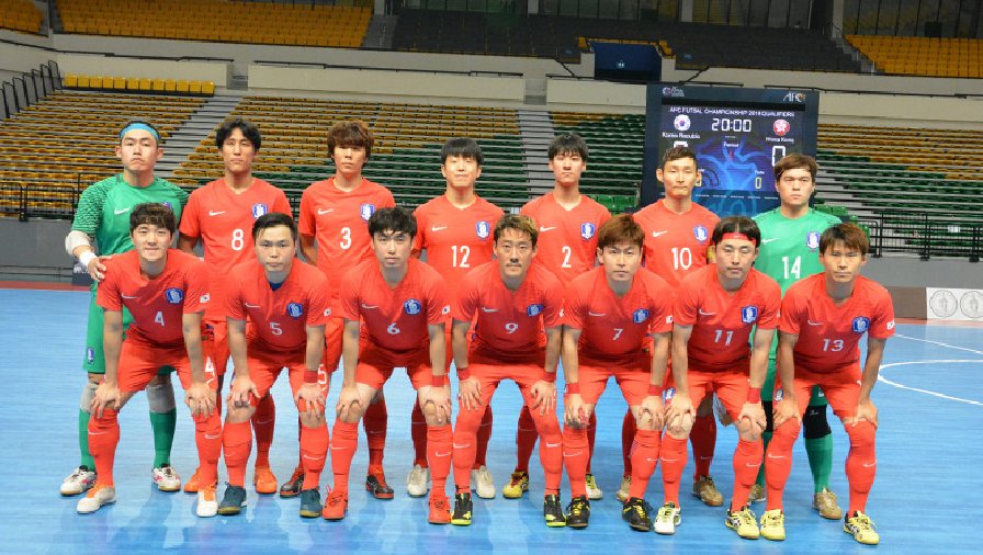 Hàn Quốc, đối thủ của ĐT futsal Việt Nam chưa thắng trận nào tại giải châu Á trong 14 năm