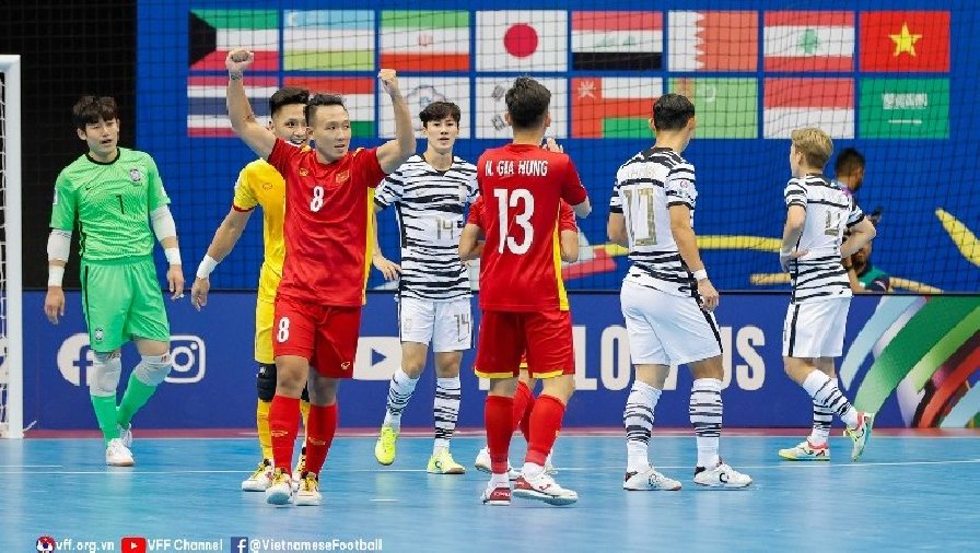 Kết quả ĐT futsal Việt Nam vs ĐT futsal Hàn Quốc: Thắng lợi đậm đà ngày ra quân
