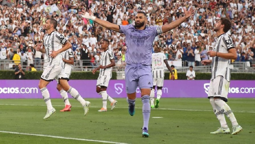 los blancos Kết quả Real Madrid vs Juventus: Benzema lên tiếng, Los Blancos đè bẹp 'Lão bà'