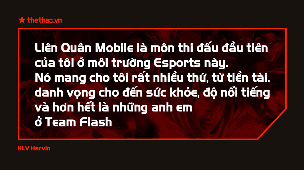 HLV Harvin: 'Tôi không hối tiếc khi rời Team Flash, nhưng nếu họ cần...'.