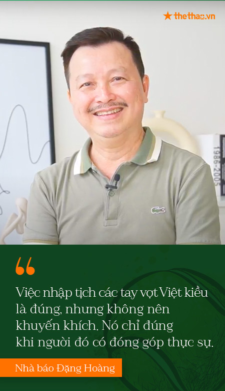 Nhà báo Đặng Hoàng: Muốn có thêm nhiều ‘Lý Hoàng Nam’, quần vợt Việt Nam nên học dự án T49 của Nhật Bản 